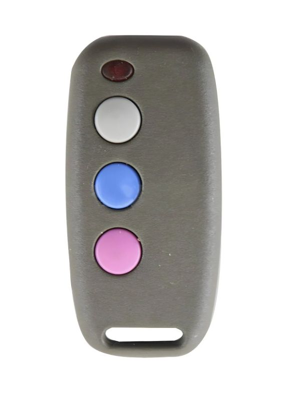 Sentry 3 Button Learn Tx 403 (Binary, trinary, french)Grey, Light Blue & Lilac)