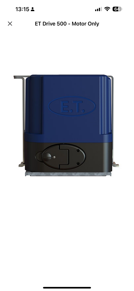ET Drive 500 Gate Motor (only) - with base plate