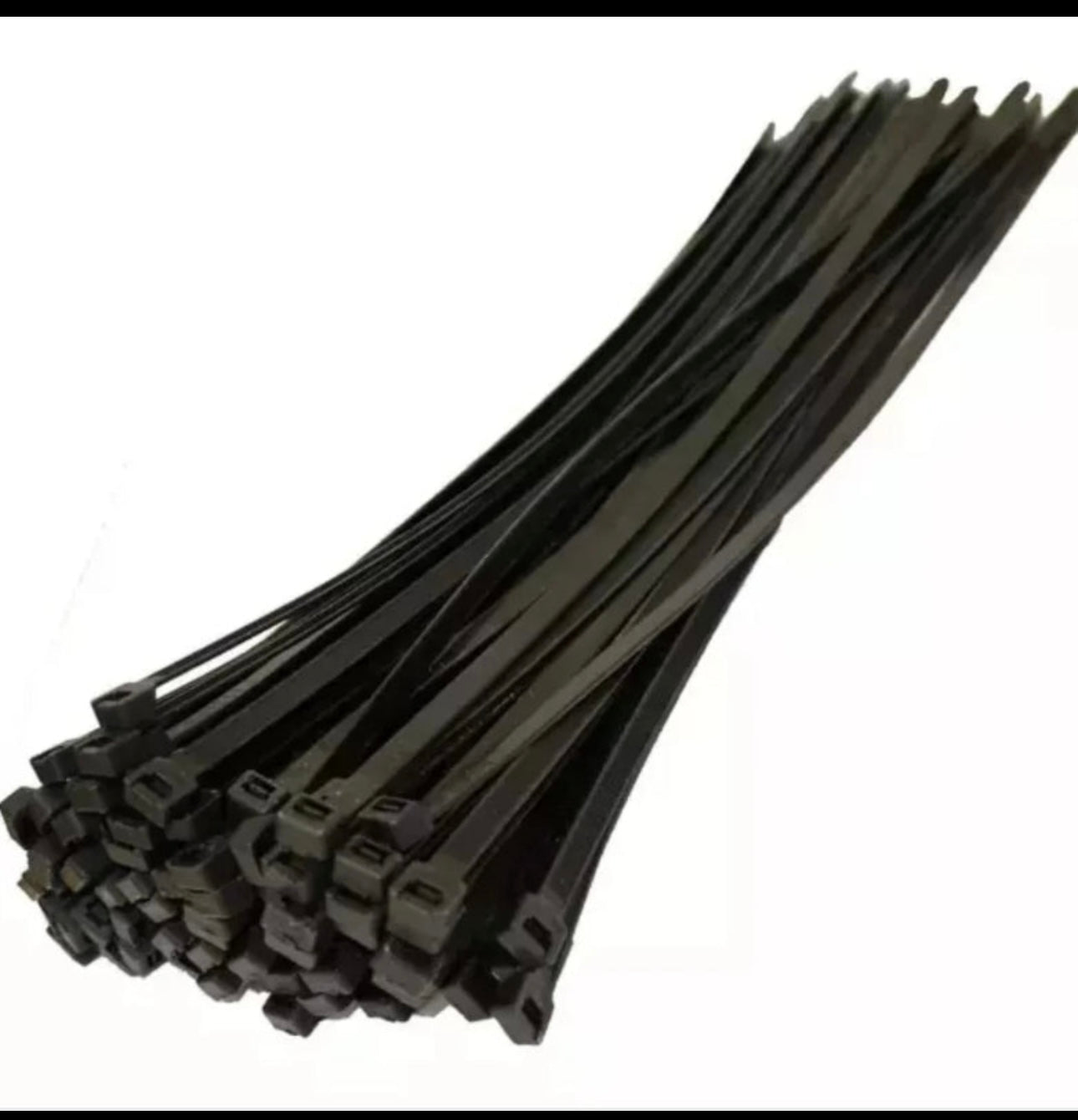 Black Cable Ties 3.6mmx150mm (qty: 100)