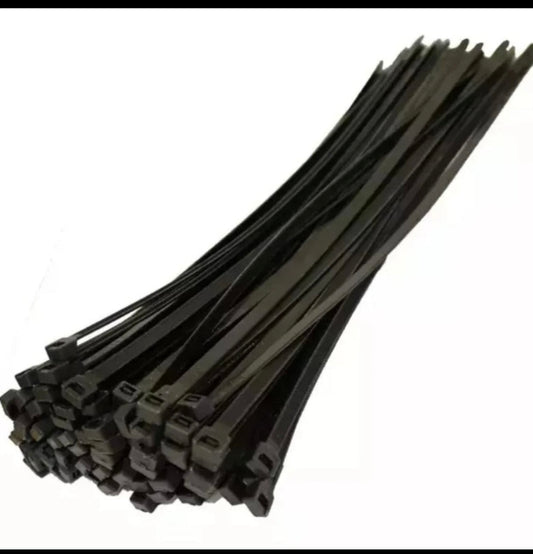 Black Cable Ties 3.6mmx150mm (qty: 100)