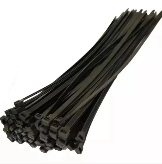 Black Cable Ties 4.8mmx200mm (qty: 100)