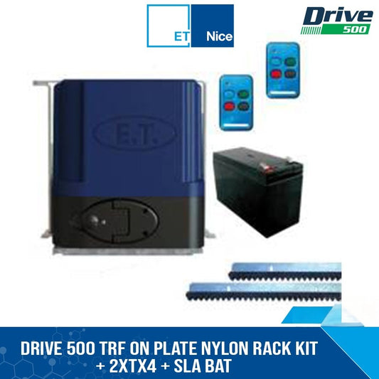 ET DRIVE 500 TRF ON PLATE NYLON RACK KIT + 2xTX4 + SLA BAT