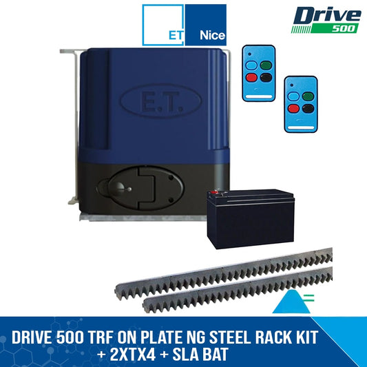 ET DRIVE 500 TRF ON PLATE NG STEEL RACK KIT + 2xTX4 + SLA BAT