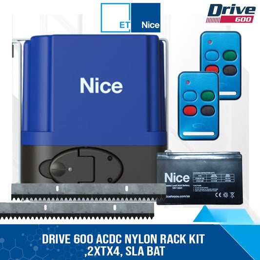 DRIVE 600 ACDC NYLON RACK KIT,2xTX4, SLA BAT