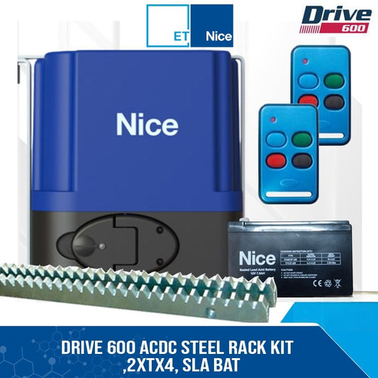 DRIVE 600 ACDC NG STEEL RACK KIT + 2xTX4 + SLA BAT