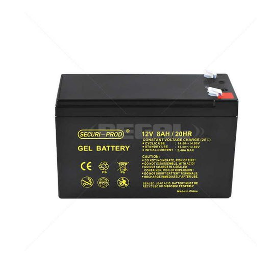 12V 8AH Gel Battery SECURI-PROD