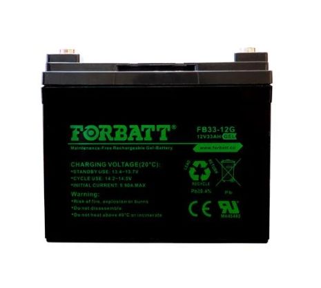 33AH 12V Gel Battery FORBATT