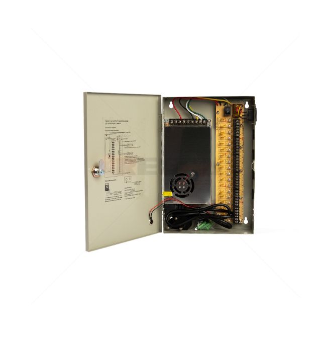 Power Supply CCTV 18way 20Amp Distribution Box