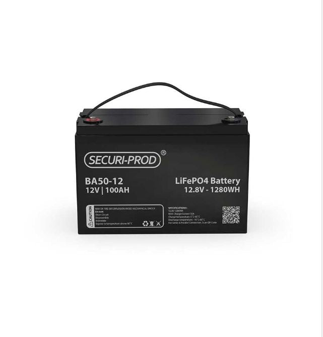 Securi-Prod Battery 12.8V 100Ah Lithium LiFePO4