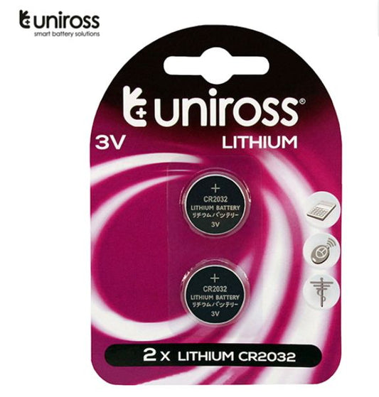 CR2032 Coin Battery Lithium Uniross