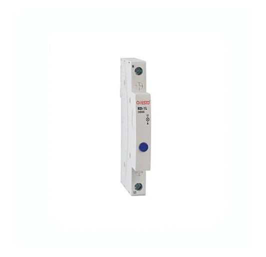 Onesto Indicator LED 9mm Blue Din Rail