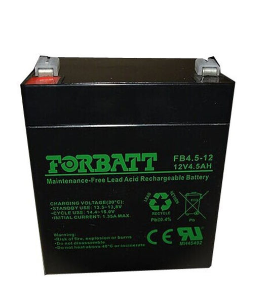 Forbatt 12V 4.5AH Lead Acid Battery