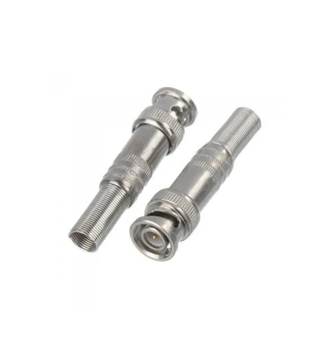 Bnc Plug With Spring BNC spring connectors – securityboyz