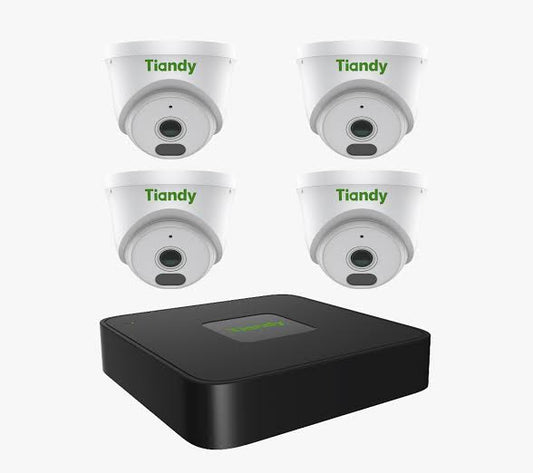 Tiandy 4 camera IP Kit with 8CH recorder & 1TB HDD