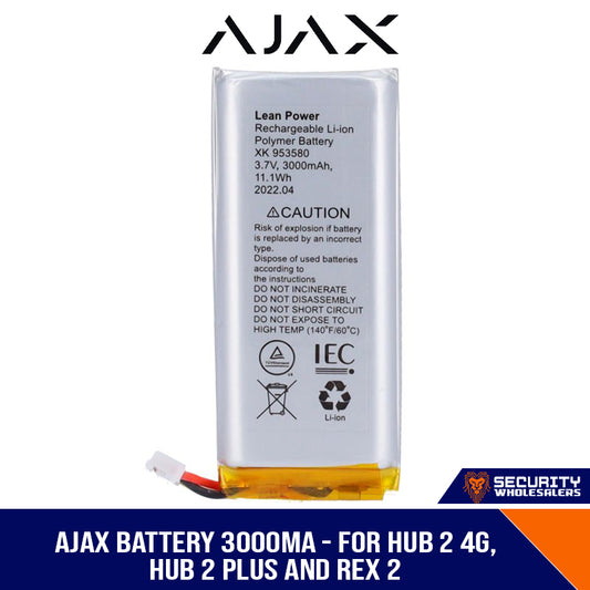 Ajax battery hub 2 plus 3 wire