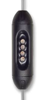 Nemtek fence light dark Grey EF73-2